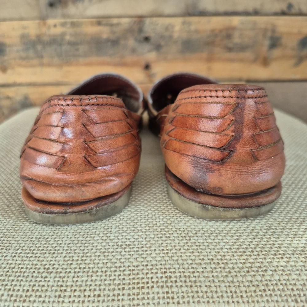 Frida Kahlo Sandals D'Santy Artsy Leather Mexican Huraches Womens 5 MX / 7.5 US